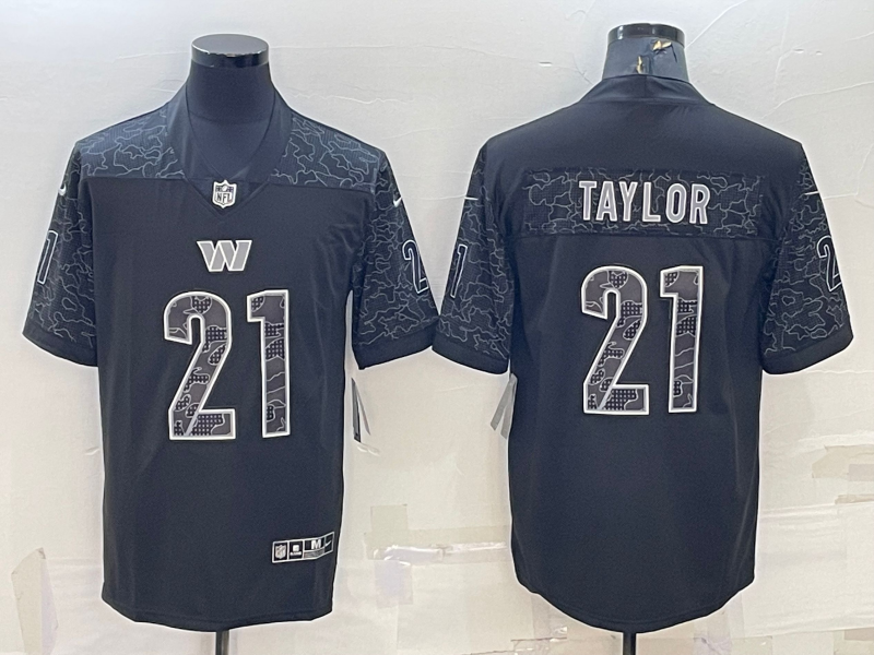 Men's Washington Commanders Sean Taylor #21 Black Retired RFLCTV Limited Jersey
